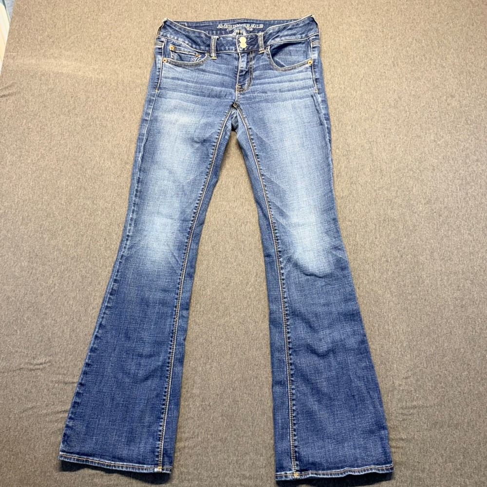 American Eagle Artist Super Stretch Jeans Womens 6 Medium Wash Flare Leg Denim